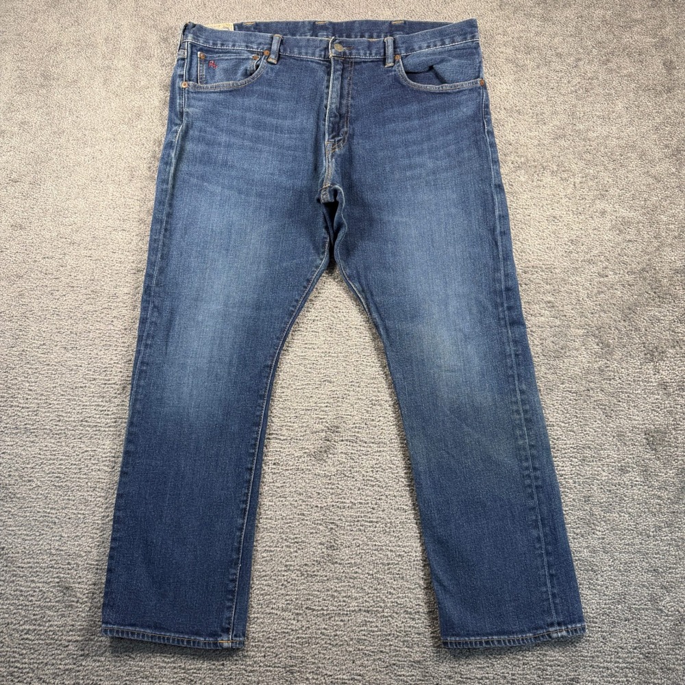 Polo Ralph Lauren Varick Slim Straight Jeans 40x30 Elliot Stretch Blue Denim